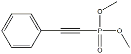 Phenylethynylphosphonic acid dimethyl ester Structure