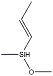メトキシ(メチル)(1-プロペニル)シラン 化学構造式