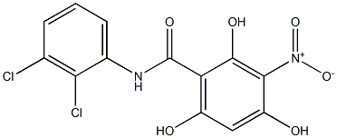 2,4,6-Trihydroxy-3-nitro-N-(2,3-dichlorophenyl)benzamide