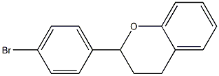 2-(4-Bromophenyl)-3,4-dihydro-2H-1-benzopyran Struktur