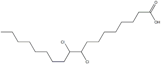 9,10-Dichlorooctadecanoic acid Structure