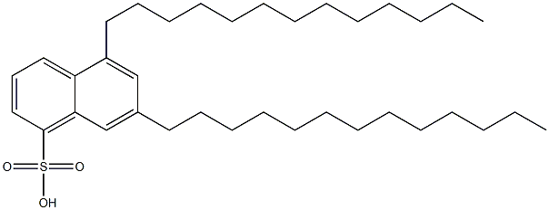 5,7-Ditridecyl-1-naphthalenesulfonic acid Structure