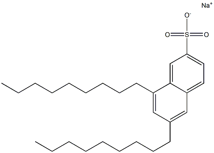 6,8-Dinonyl-2-naphthalenesulfonic acid sodium salt 结构式