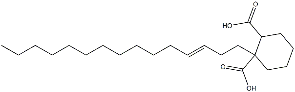 シクロヘキサン-1,2-ジカルボン酸水素1-(3-ペンタデセニル) 化学構造式