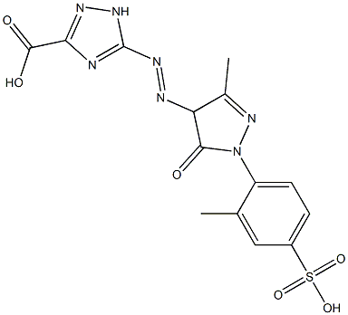 5-[[[4,5-Dihydro-3-methyl-1-(2-methyl-4-sulfophenyl)-5-oxo-1H-pyrazol]-4-yl]azo]-1H-1,2,4-triazole-3-carboxylic acid