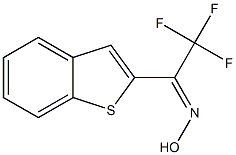 2,2,2-Trifluoro-1-(1-benzothiophen-2-yl)ethanone oxime Struktur