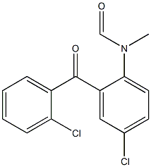 2',5-Dichloro-2-(N-methylformylamino)benzophenone Structure