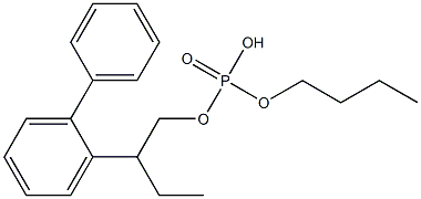 りん酸2-ビフェニリルジブチル 化学構造式