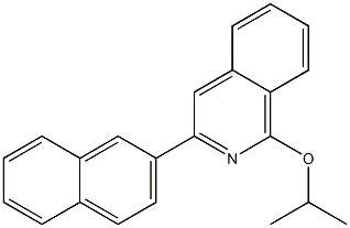 1-(Isopropyloxy)-3-(2-naphtyl)isoquinoline,,结构式