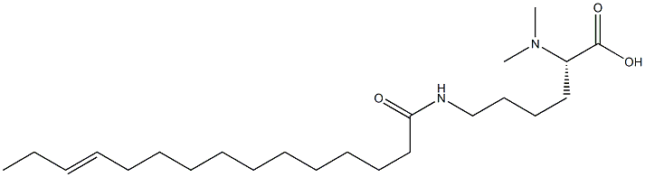 N6-(12-Pentadecenoyl)-N2,N2-dimethyllysine Structure