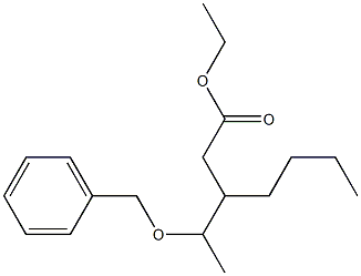 3-[1-(Benzyloxy)ethyl]heptanoic acid ethyl ester Structure