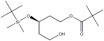 (R)-3-(tert-Butyldimethylsilyloxy)-5-pivaloyloxy-1-pentanol Struktur
