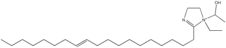 1-Ethyl-1-(1-hydroxyethyl)-2-(11-nonadecenyl)-2-imidazoline-1-ium Structure