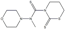 N-Morpholino-N-methyl-5,6-dihydro-2-thioxo-2H-1,3-thiazine-3(4H)-carbothioamide Structure