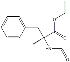 (-)-N-Formyl-2-methyl-3-phenyl-L-alanine ethyl ester,,结构式