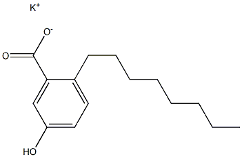 2-Octyl-5-hydroxybenzoic acid potassium salt Structure