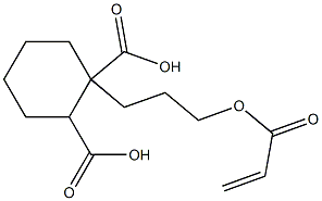 1,2-Cyclohexanedicarboxylic acid hydrogen 1-[3-(acryloyloxy)propyl] ester Struktur