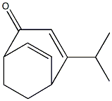 4-イソプロピルビシクロ[3.2.2]ノナ-3,6-ジエン-2-オン 化学構造式