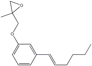3-(1-Hexenyl)phenyl 2-methylglycidyl ether Struktur