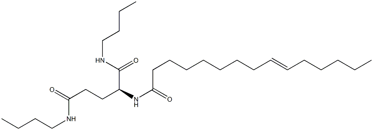 N2-(9-Pentadecenoyl)-N1,N5-dibutylglutaminamide Structure