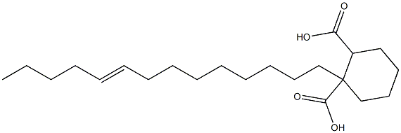 Cyclohexane-1,2-dicarboxylic acid hydrogen 1-(9-tetradecenyl) ester 结构式
