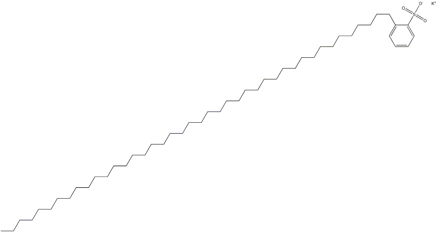 2-(Dotetracontan-1-yl)benzenesulfonic acid potassium salt Struktur