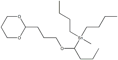 [3-(1,3-Dioxan-2-yl)propyloxy]methyltributylstannane Structure