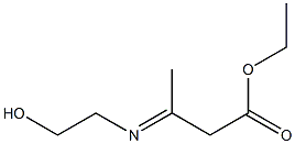 3-[(2-ヒドロキシエチル)イミノ]酪酸エチル 化学構造式
