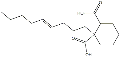 シクロヘキサン-1,2-ジカルボン酸水素1-(4-ノネニル) 化学構造式