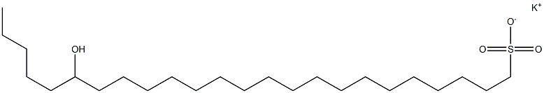 19-ヒドロキシテトラコサン-1-スルホン酸カリウム 化学構造式