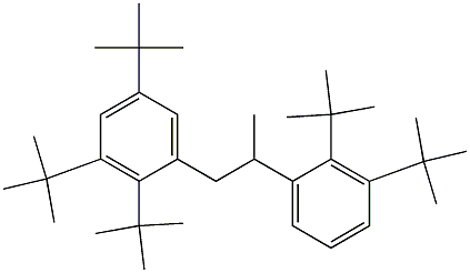1-(2,3,5-Tri-tert-butylphenyl)-2-(2,3-di-tert-butylphenyl)propane,,结构式