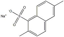 2,6-Dimethyl-1-naphthalenesulfonic acid sodium salt Structure