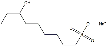 7-ヒドロキシノナン-1-スルホン酸ナトリウム 化学構造式