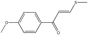 3-Methylthio-1-(4-methoxyphenyl)-2-propen-1-one,,结构式