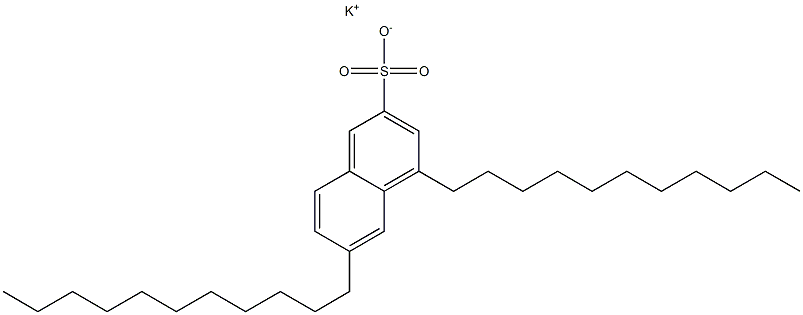 4,6-Diundecyl-2-naphthalenesulfonic acid potassium salt,,结构式