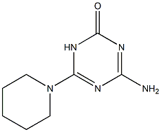 4-Amino-6-(1-piperidinyl)-1,3,5-triazin-2(1H)-one Struktur