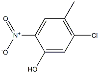 5-クロロ-4-メチル-2-ニトロフェノール 化学構造式