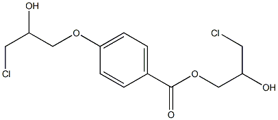 p-(3-Chloro-2-hydroxypropoxy)benzoic acid 3-chloro-2-hydroxypropyl ester 结构式
