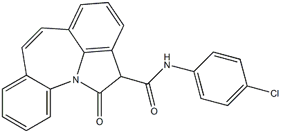 1,2-Dihydro-1-oxo-N-(4-chlorophenyl)indolo[1,7-ab][1]benzazepine-2-carboxamide Structure