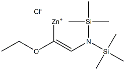 [(Z)-2-[N,N-Bis(trimethylsilyl)amino]-1-ethoxyethenyl]zinc chloride,,结构式