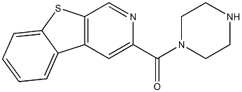 3-(1-Piperazinylcarbonyl)[1]benzothieno[2,3-c]pyridine Structure