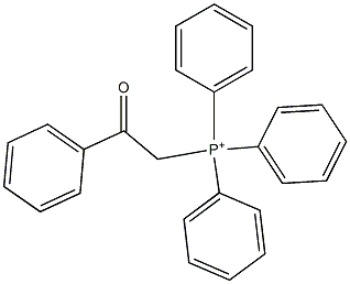 (2-Phenyl-2-oxoethyl)triphenylphosphonium 结构式