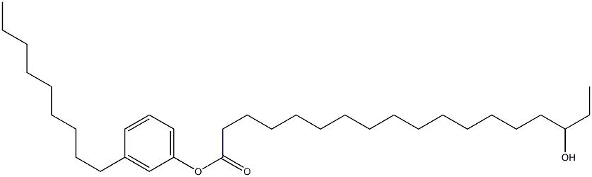 16-ヒドロキシステアリン酸3-ノニルフェニル 化学構造式
