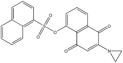 2-(1-Aziridinyl)-5-[1-naphthalenylsulfonyloxy]-1,4-naphthoquinone Structure