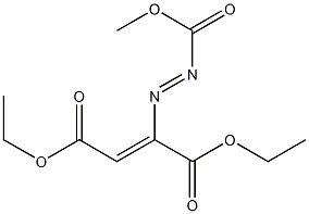 2-(Methoxycarbonylazo)-2-butenedioic acid diethyl ester,,结构式