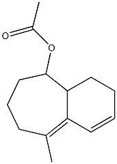 2,6,7,8,9,9a-Hexahydro-9-(acetoxy)-5-methyl-1H-benzocycloheptene Structure