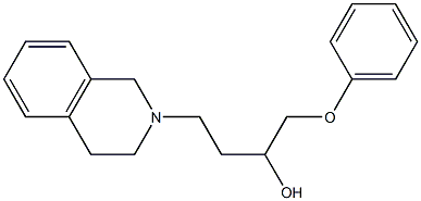 1-Phenoxy-4-[(1,2,3,4-tetrahydroisoquinolin)-2-yl]-2-butanol 结构式