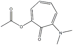 2-(Acetoxy)-7-(dimethylamino)-2,4,6-cycloheptatrien-1-one 结构式