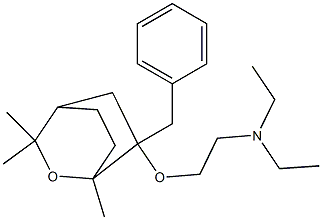 1,3,3-Trimethyl-6-benzyl-6-[2-(diethylamino)ethoxy]-2-oxabicyclo[2.2.2]octane Structure