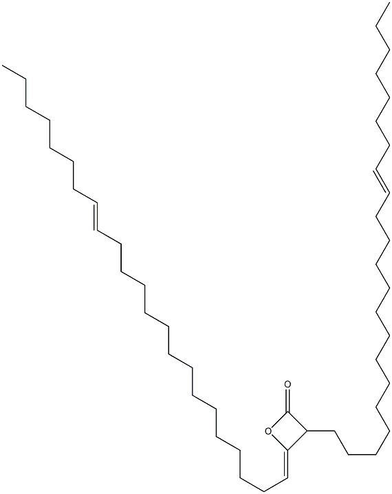 3-(14-Docosenyl)-4-(15-tricosen-1-ylidene)oxetan-2-one,,结构式